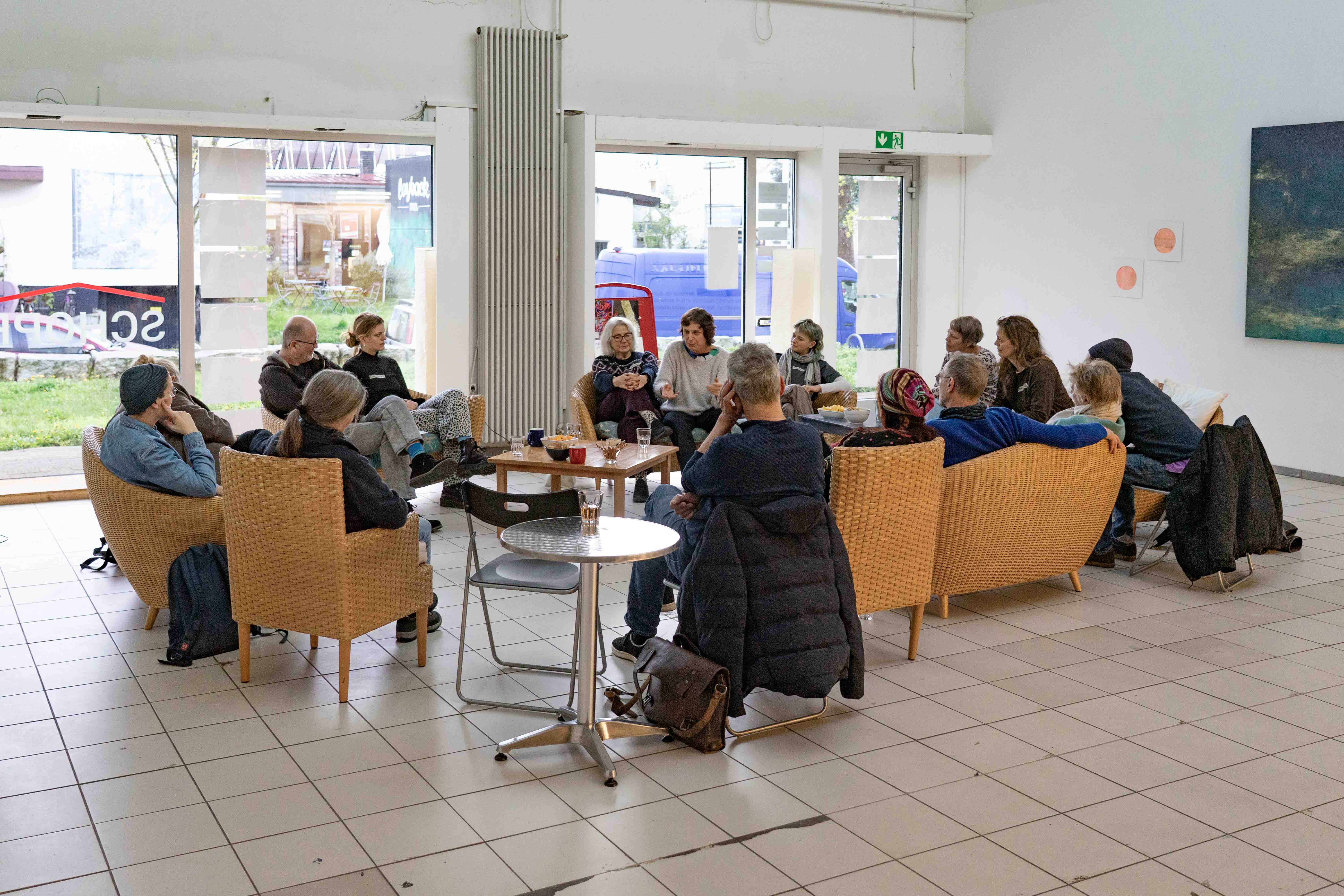 Rundgespräch am 30. März 2026 im großen Saal des Kulturzentrums Schopf2. Foto: Arne Bicker