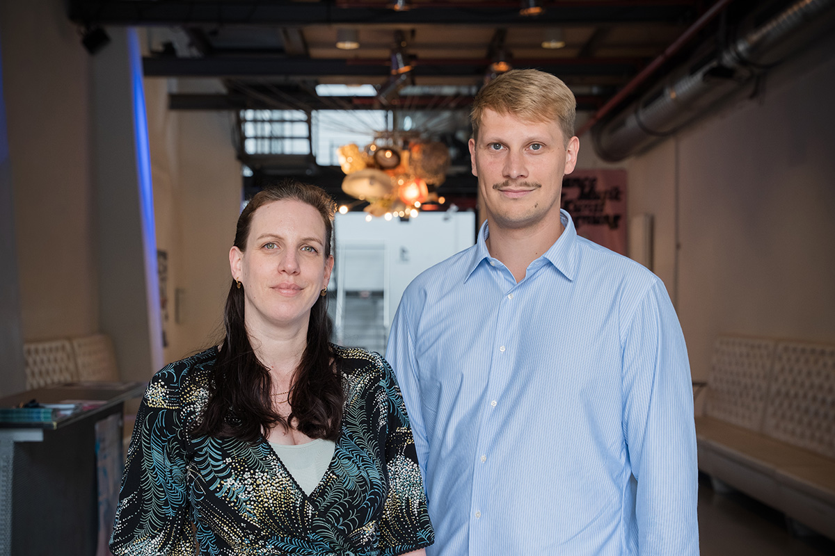 E-Werk Geschäftsvorstand Manuela Kowatsch und Daniel Vollmer. Foto: Jennifer Rohrbacher